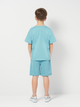Детский комплект (футболка + шорты) для мальчика Minoti 23fleece118 42598JNR 104-110 см Бирюзовый (5063025441185) - изображение 2