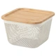 Кошик для зберігання з кришкою IKEA 365+ 195.808.72, 15x15x11 см - зображення 1
