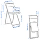 Раскладной стул IKEA VIHALS 005.927.52 зеленый - изображение 7
