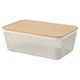 Кошик для зберігання з кришкою IKEA 365+ 995.814.91, 32x21x13 см - зображення 1
