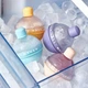 Форма для льоду у вигляді кулі Ice Ball Maker TOPA Сферична силіконова сфера для заморожування та зберігання круглого льоду Блакитна - зображення 6
