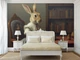 Фотообои флизелиновые Upstream винтажный стиль в кабинет, офис "Госпожа крольчиха в читальном зале" 368х245 см (VINT-003/7) - изображение 3