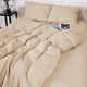 Комплект постельного белья MirSon Полуторный 143 x 210 17-0602 Stripe Creamy Бязь (2200008050092) - изображение 5
