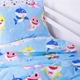 Комплект постельного белья Mirson Полуторный 143х210 см Kids Time 17-0522 Sharks are fun Бязь (2200007074297) - изображение 4