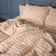 Комплект постельного белья MirSon Полуторный 143х210 см 17-0610&nbsp;Stripe&nbsp;Light&nbsp;Brown Бязь (2200008199111) - изображение 4
