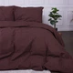 Комплект постельного белья MirSon Ranforce Elite Двуспальный 175х210 см 17-0617 Stripe Brown Ranforce (2200008202231) - изображение 3