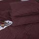 Комплект постельного белья MirSon Ranforce Elite Полуторный 143х210 см 17-0617 Stripe Brown Ranforce (2200008202224) - изображение 5