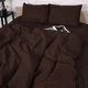 Комплект постельного белья MirSon Полуторный 143х210 см 17-0617&nbsp;Stripe&nbsp;Brown Бязь (2200008202729) - изображение 3