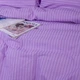 Комплект постельного белья MirSon Ranforce Elite Двуспальный 175х210 см 17-0618 Stripe Purple Ranforce (2200008203238) - изображение 4