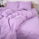 Комплект постельного белья MirSon Полуторный 143х210 см 17-0618&nbsp;Stripe&nbsp;Purple Бязь (2200008203726) - изображение 6
