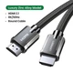 Кабель 8K HDMI 2.1 UGREEN HD135 Dolby Vision, eARC, VRR, QMS, QFT, 3D visual effect, HDR 8K 60Гц, 4K@120 Гц 48Gbps Zinc Alloy Shell Braided 1.5m Gray (70320) - зображення 1