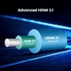 Кабель 8K HDMI 2.1 UGREEN HD135 Dolby Vision, eARC, VRR, QMS, QFT, 3D visual effect, HDR 8K 60Гц, 4K@120 Гц 48Gbps Zinc Alloy Shell Braided 1.5m Gray (70320) - зображення 6