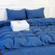 Простирадло на резинці MirSon односпальне 70x190+10 см Natural Linen Bluebottle Льон (2200007102457) - зображення 6