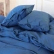 Простирадло на резинці MirSon односпальне 70x190+10 см Natural Linen Bluebottle Льон (2200007102457) - зображення 9
