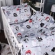 Комплект постельного белья Mirson Полуторный 143x210 см Kids Time 17-0672 Silver Owlets Бязь (2200010183948) - изображение 1