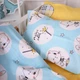 Комплект постельного белья MirSon Kids Time 110x140 см 20-0044 Cats and bunnies Бязь (2200009640995) - изображение 5