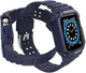 Ремінець із чохлом Hurtel Protect Strap Band для Apple Watch 42/44/45 мм Blue (9145576231777) - зображення 3