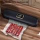 Вакууматор побутовий для продуктів Vacuum Sealer AL 8003 домашній кухонний вакуумний пакувальник для м'яса, упаковки їжі + 10 вакуумних пакетів - зображення 2
