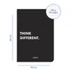Блокнот ORNER Think Different А5 144 листа в клеточку Черный - изображение 3