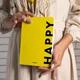 Блокнот ORNER Happy А5 144 аркуші у клітинку Жовтий - зображення 5