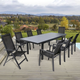 Набір садових стільців ModernHome by Multistore WR1652-4 Сірі - зображення 8