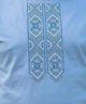 Чоловіча вишиванка-футболка (3XL)120 джинсова бавовняна з коротким рукавом Орнамент (435706234120) - зображення 2