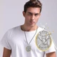 Подвеска Щит и меч Архангела Михаила/Angel Shield St. Michael Серебро/Золото 35*25 мм Fashion Jewelry - изображение 3