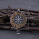 Кулон-амулет на цепи в скандинавском стиле «Шлем ужаса» 46*38 мм VIGV7775-Box Vikings - изображение 8
