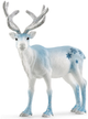 Figurka Schleich Renifer świąteczny ze srebrnym porożem 11 cm SLH72220 (4059433753447) - obraz 1