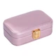 Шкатулка для украшений из экокожи с застежкой, розовый(LU_17E521765FBB) - изображение 4