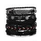 Мужской многослойный кожаный браслет 20.5*6.8 см 17IF H1-18-27 Fashion Jewelry - изображение 1