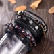 Мужской многослойный кожаный браслет 20.5*6.8 см 17IF H1-18-27 Fashion Jewelry - изображение 5