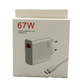 Зарядное устройство для зарядки телефона Fimko 67W с USB кабелем Type-C, сетевой адаптер блок питания - изображение 4