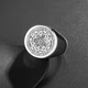 Перстень-символ из нержавеющей стали с гравировкой Печать Семи Архангелов Серебристый 10 / D20 mm - изображение 3