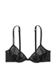 Бюстгальтер Victoria's Secret Sheer Shine Unlined Low-Cut Demi Bra 80B Чорний (26970606) - зображення 3