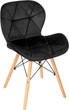 Zestaw krzeseł do kuchni i salonu ModernHome by Multistore KJC208 4 szt Black (5905817000692) - obraz 5