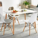 Обідній стіл ModernHome by Multistore 120 x 80 см білий (5903769977055) - зображення 5