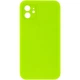 Чохол Silicone Case Square Full Camera Protective (AA) NOLOGO для Apple iPhone 11 (6.1") Салатовий / Neon green - изображение 1