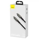 Дата кабель Baseus Tungsten Gold Type-C to Type-C Cable 100W (1m) (CATWJ-01) Чорний - зображення 4