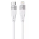 Дата кабель Proove Soft Silicone Type-C to Lightning 27W (1m) White - изображение 1