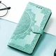 Кожаный чехол-книжка Art Case с визитницей для Xiaomi Poco M7 5G Бирюзовый Без бренда - изображение 6
