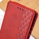 Кожаный чехол-книжка GETMAN Cubic (PU) для Samsung Galaxy A26 5G Красный - изображение 5