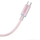 Дата кабель USAMS US-SJ660 Type-C to Type-C PD100W Cloud Series (1.2m) Pink - изображение 2