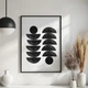 Постер Roomy "Vertical Suns" Чорна рамка з глянцевим склом A1 (84.1x59.4 cm.) - зображення 2