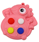 Zabawka antystresowa Pop It Lean Toys Dinozaur sensoryczny kieszonkowy Różowy 17760 (5905991006107) - obraz 2