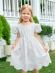 Детское летнее платье для девочки SHEIN GD-00157654 116 см Белое (DN3012300051410) - изображение 1