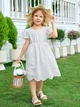 Детское летнее платье для девочки SHEIN GD-00157654 116 см Белое (DN3012300051410) - изображение 4