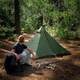 Палатка одноместная с острой верхушкой Naturehike NH17T030-L 210x210x135 см Темно-зеленый (2328781338) - изображение 5