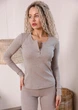 Лонгслив женский Leinle HAVANA BROWN 1631 XXL Бежевый (14826) - изображение 1