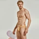 Трусы брифы мужские Seobean 04-2646 XL цвет оранжевый - изображение 2